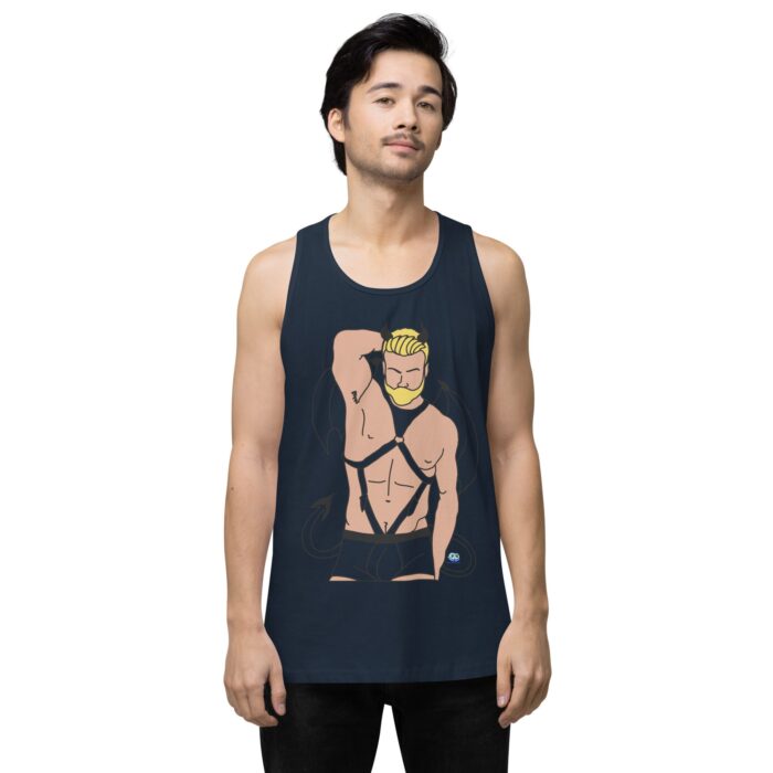 Men’s premium tank top - Devil - Image 7