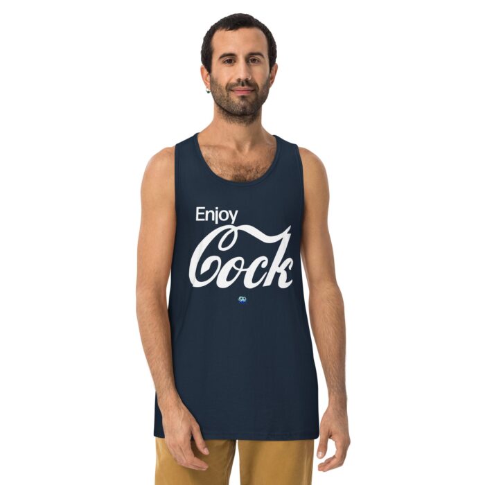 Men’s premium tank top - Enjoy Cock - Image 4