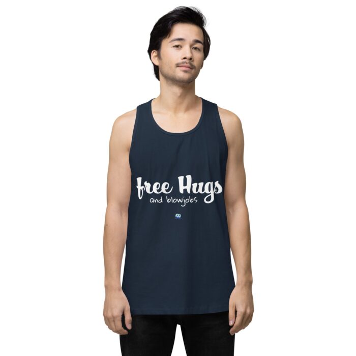 Men’s premium tank top - Free Hugs - Image 16