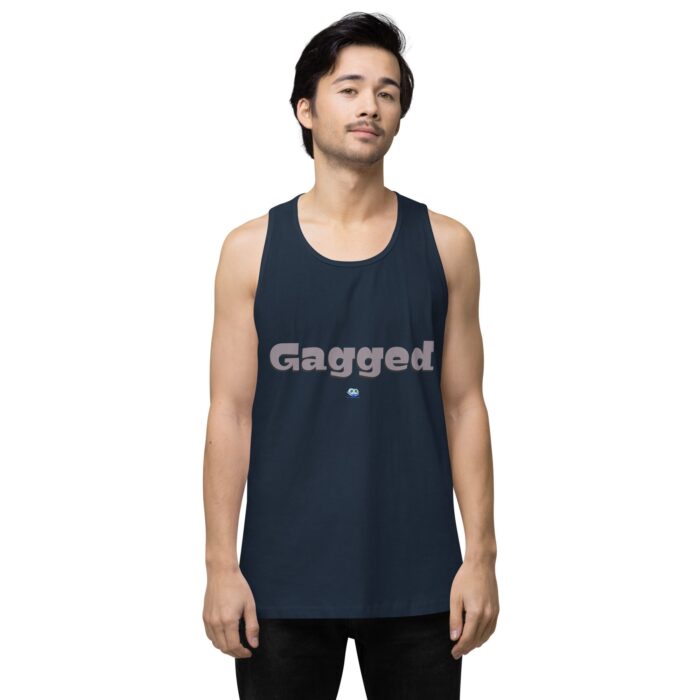 Men’s premium tank top - Gagged - Image 8