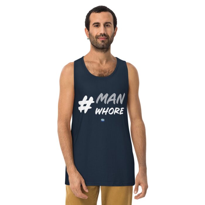 Men’s premium tank top - Man Whore - Image 7