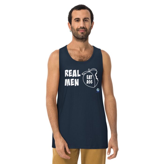 Men’s premium tank top - Real Men Eat Ass - Image 5