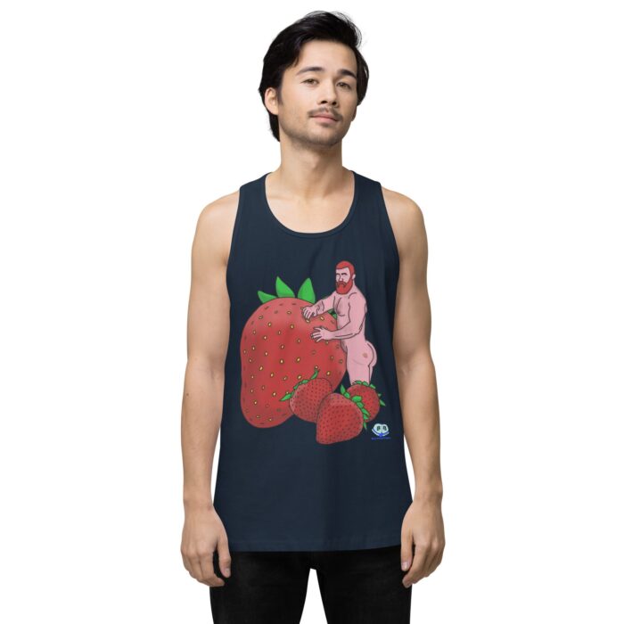 Men’s premium tank top - Red and Wild - Image 8