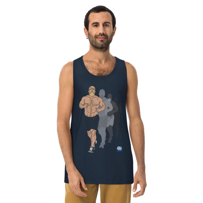 Men’s premium tank top - Running Up That Hill - Image 8
