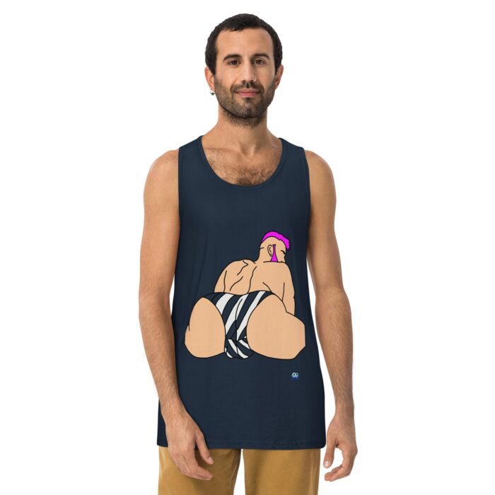 Men’s premium tank top - Stripes - Image 5