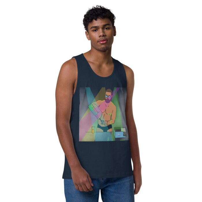 Men’s premium tank top - The Bartender - Image 8