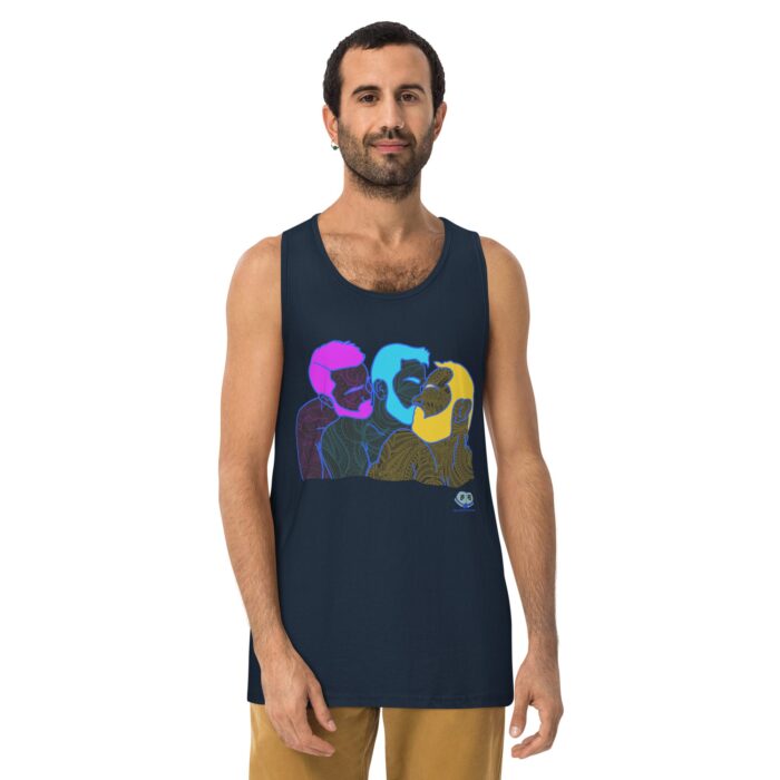 Men’s premium tank top - Throuple Pop Art - Image 5