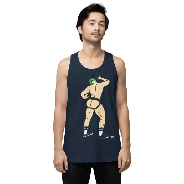 Men’s premium tank top - Up Against The Wall - Image 8