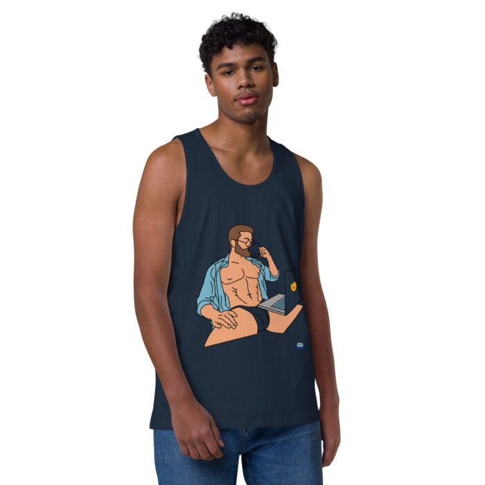 Men’s premium tank top - Work from Home - Image 8