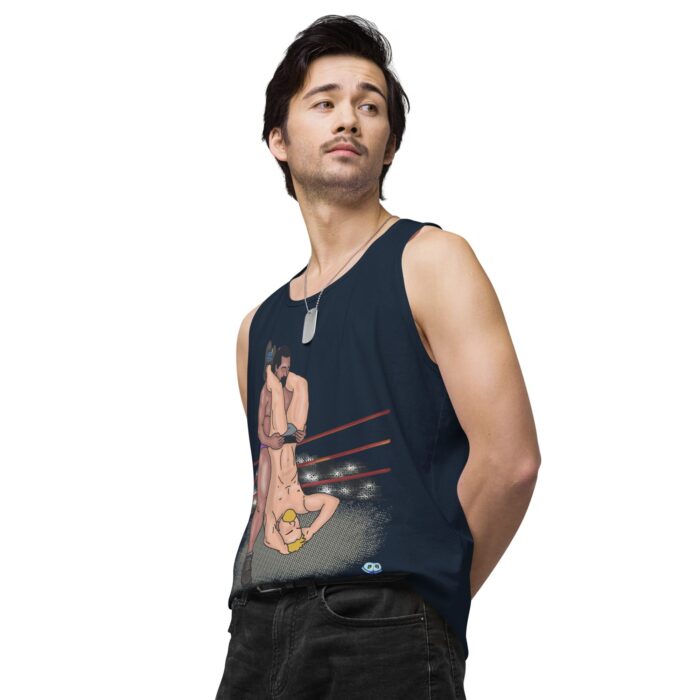 Men’s premium tank top - Pile Driver - Image 19