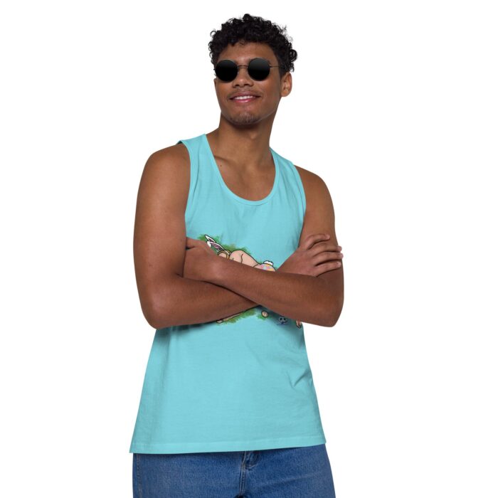 Men’s premium tank top - Egg Hunt - Image 18