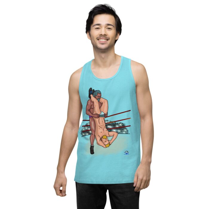 Men’s premium tank top - Pile Driver - Image 52