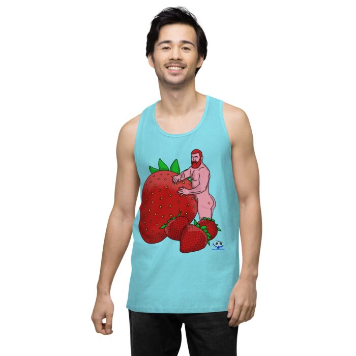 Men’s premium tank top - Red and Wild - Image 22