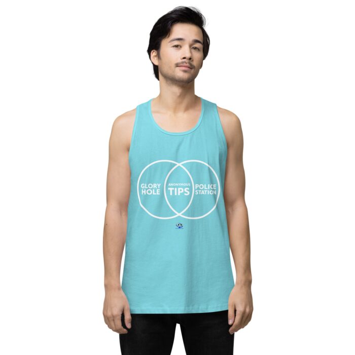 Men’s premium tank top - Anonymous Tips - Image 51