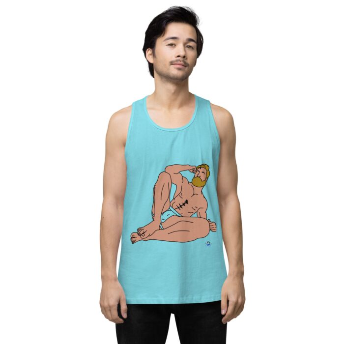 Men’s premium tank top - Blonde in Jock - Image 51