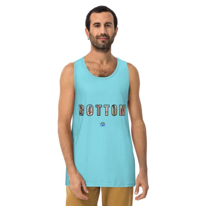 Men’s premium tank top - Bottom Cutout - Image 21