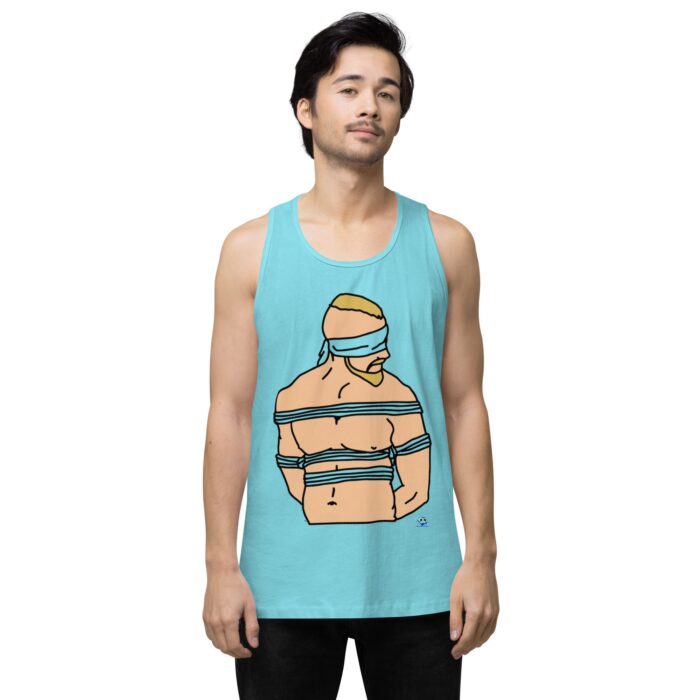 Men’s premium tank top - Bound and Blindfolded - Image 21