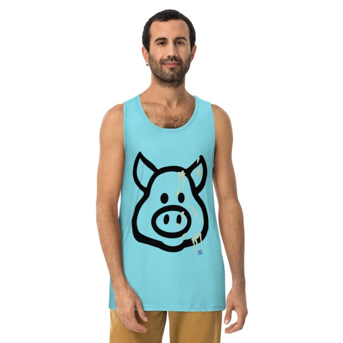 Men’s premium tank top - Cum Pig - Image 21