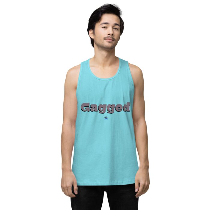 Men’s premium tank top - Gagged - Image 22