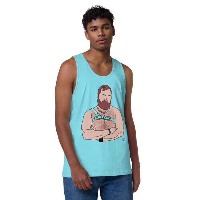 Men’s premium tank top - Hairy Harness - Image 41