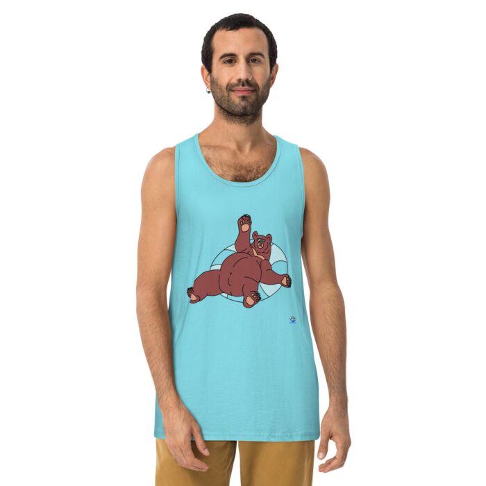 Men’s premium tank top - Inner Tube Bear - Image 22