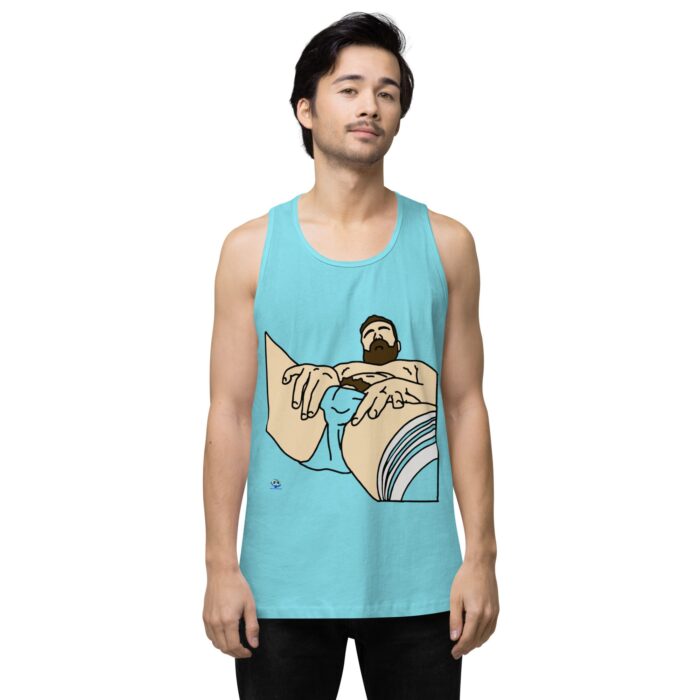 Men’s premium tank top - Peekaboo Bush - Image 21