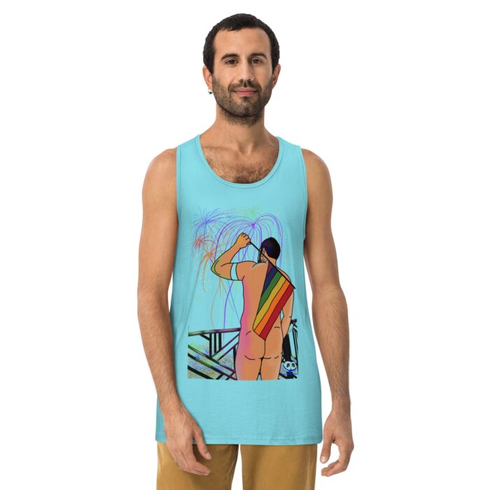 Men’s premium tank top - Pride Parade - Image 11