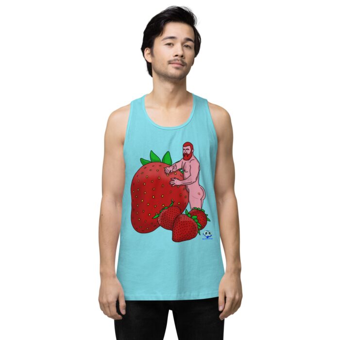 Men’s premium tank top - Red and Wild - Image 21