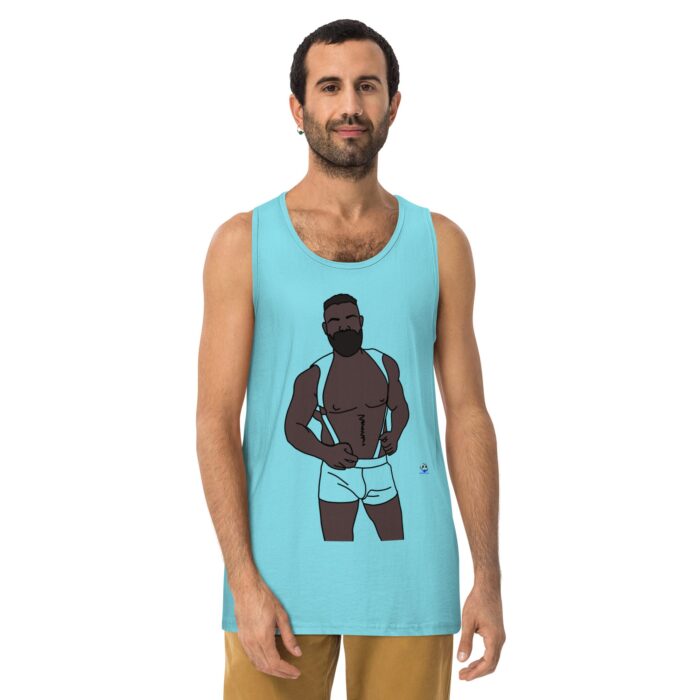 Men’s premium tank top - Shoulder Harness - Image 11