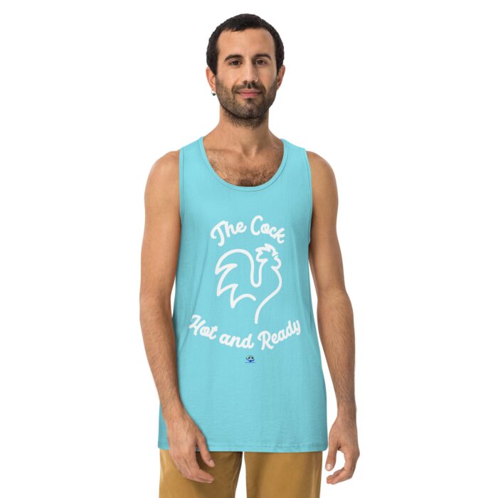 Men’s premium tank top - The Cock Hot and Ready - Image 12