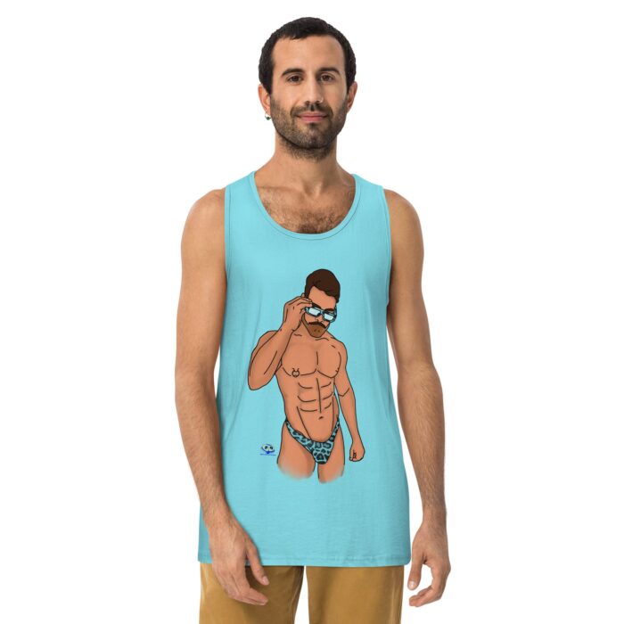 Men’s premium tank top - Wild - Image 11