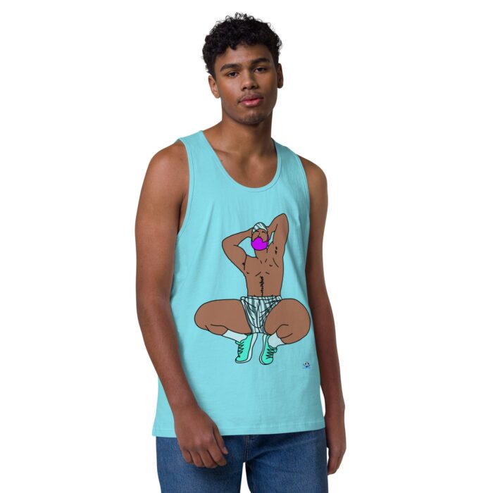 Men’s premium tank top - Zebra Shorts - Image 22