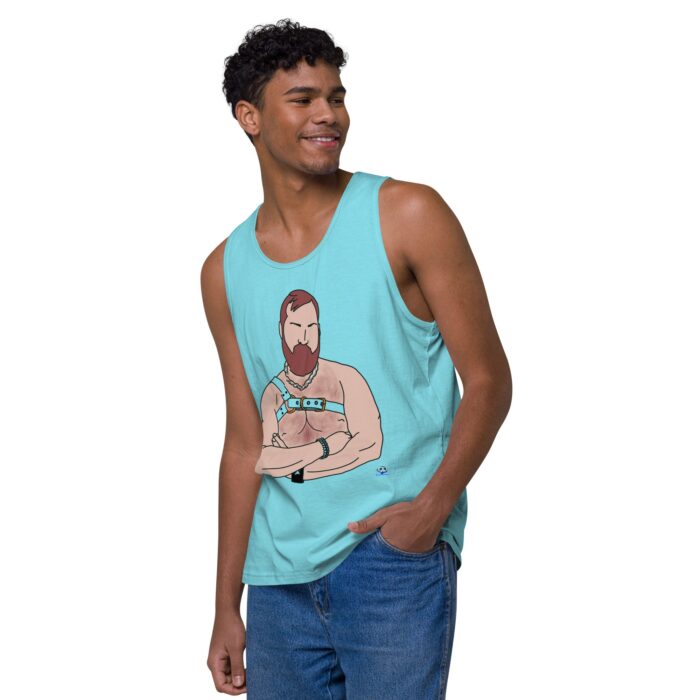 Men’s premium tank top - Hairy Harness - Image 43