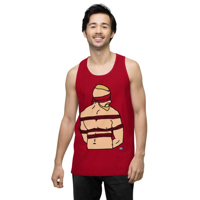 Men’s premium tank top - Bound and Blindfolded - Image 6