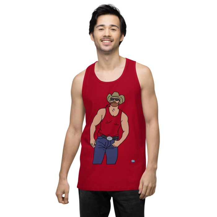 Men’s premium tank top - Cowboy Blues - Image 12