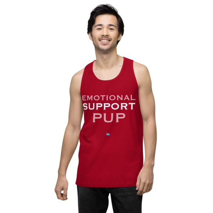 Men’s premium tank top - Emotional Support Pup - Image 13