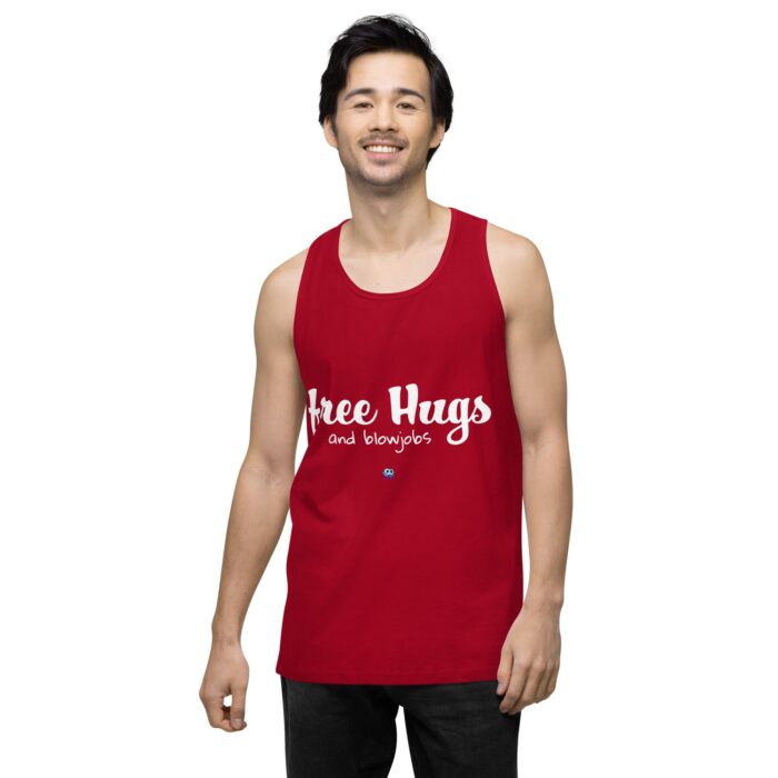 Men’s premium tank top - Free Hugs - Image 12