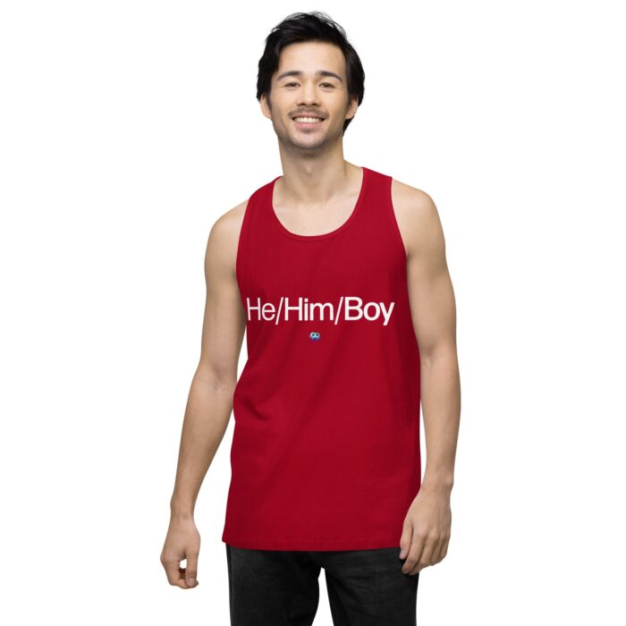 Men’s premium tank top - He/Him/Boy - Image 7