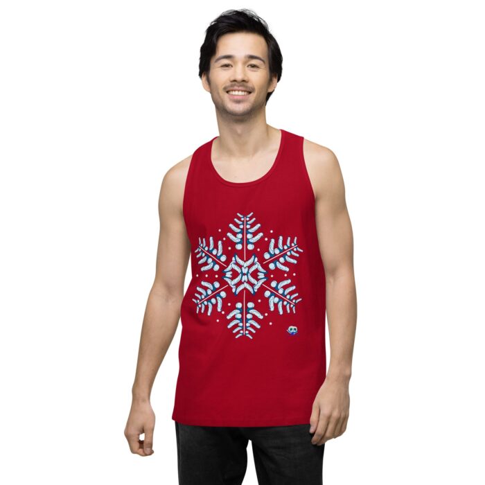 Men’s premium tank top - Snowflake - Image 12