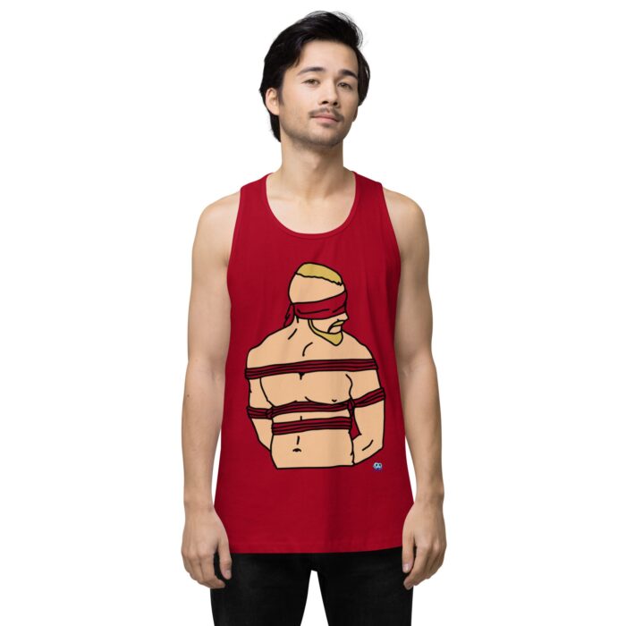 Men’s premium tank top - Bound and Blindfolded - Image 5