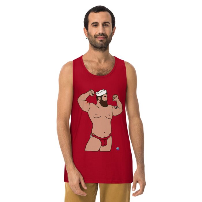 Men’s premium tank top - Burly Sailor - Image 4