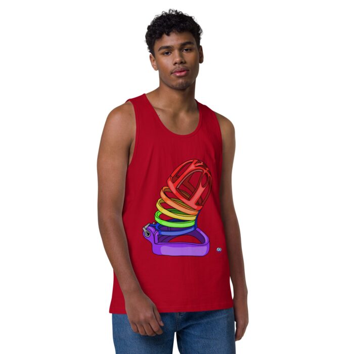 Men’s premium tank top - Chastity Cage - Image 10