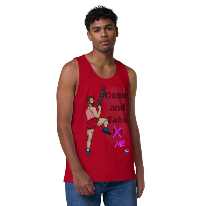 Men’s premium tank top - Come and Take Me - Image 4