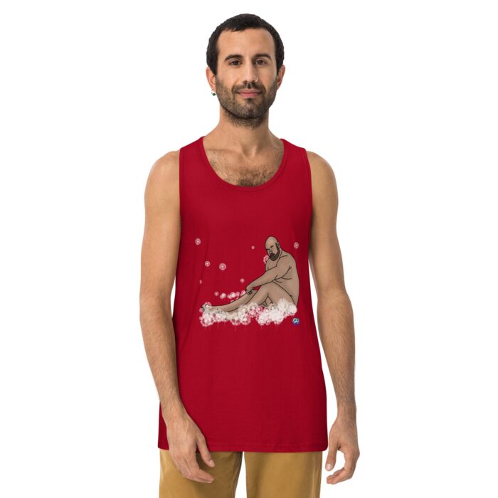 Men’s premium tank top - Dandelions - Image 6