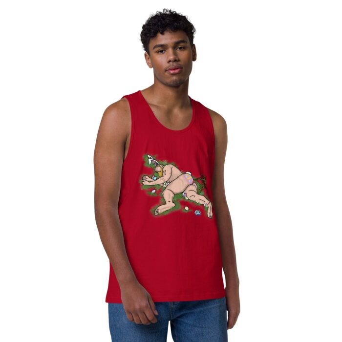 Men’s premium tank top - Egg Hunt - Image 4