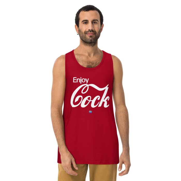 Men’s premium tank top - Enjoy Cock