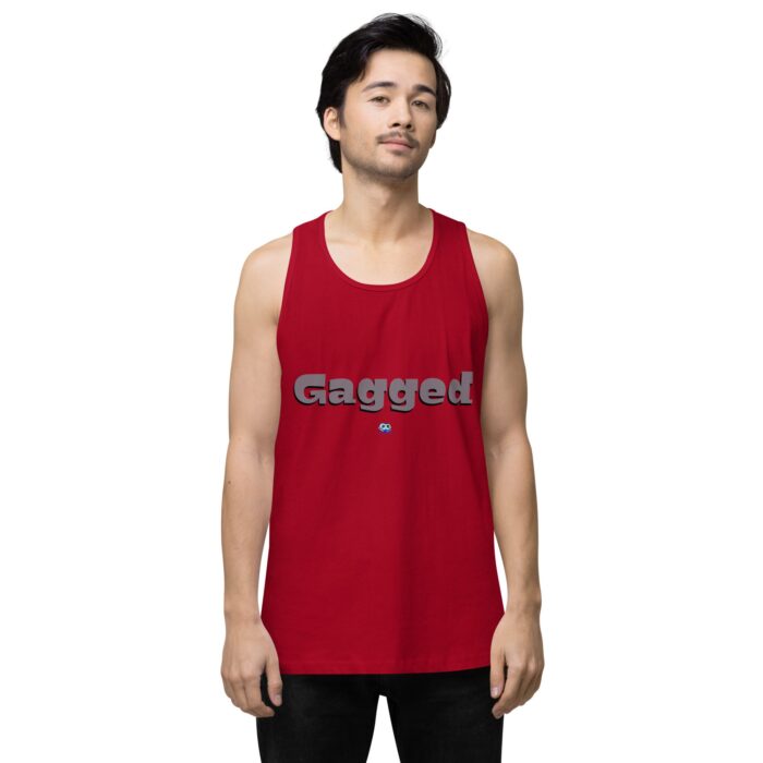 Men’s premium tank top - Gagged - Image 6