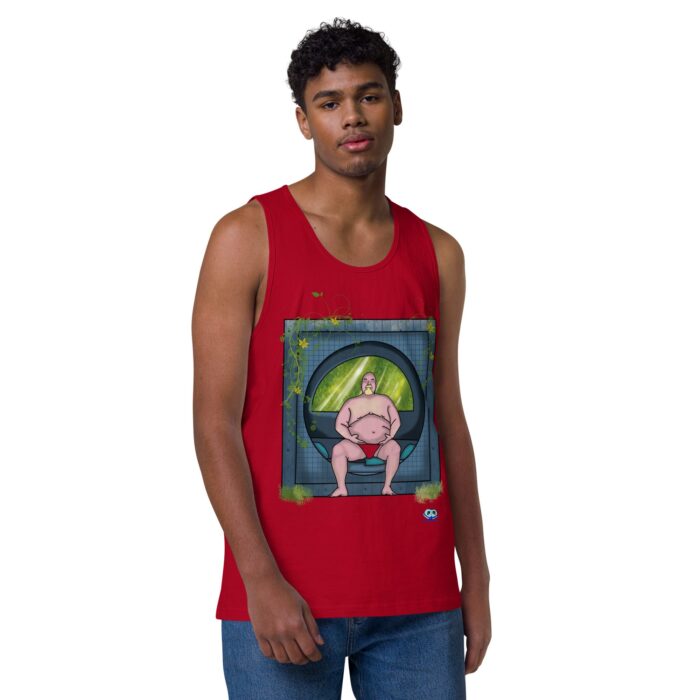 Men’s premium tank top - Heavy Meditation - Image 4