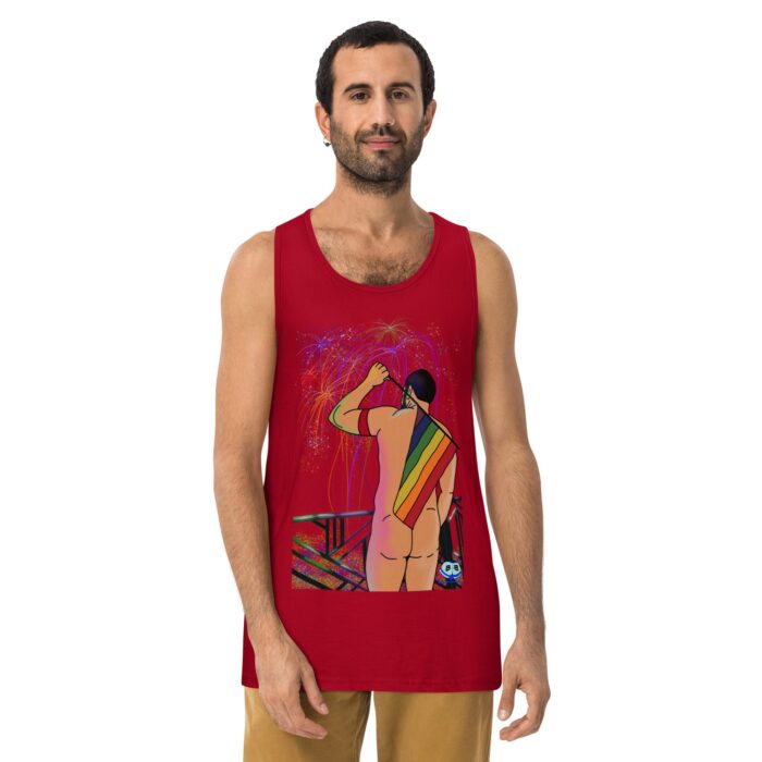 Men’s premium tank top - Pride Parade - Image 4