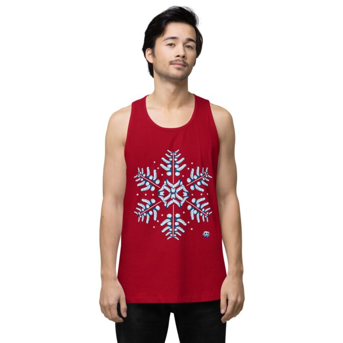 Men’s premium tank top - Snowflake - Image 11